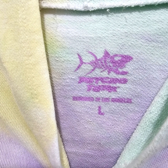 Psycho Tuna Tie Dye Cropped Graphic Hoodie Size L - Picture 7 of 10
